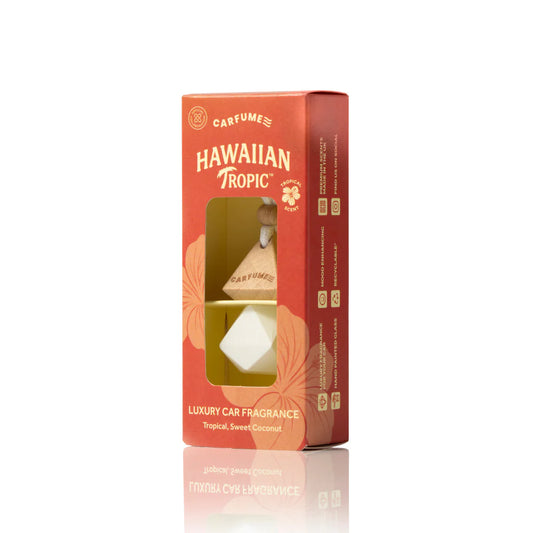 Carfume Hawaiian Tropic Luxury Hanging Car Diffuser Coconut Scent