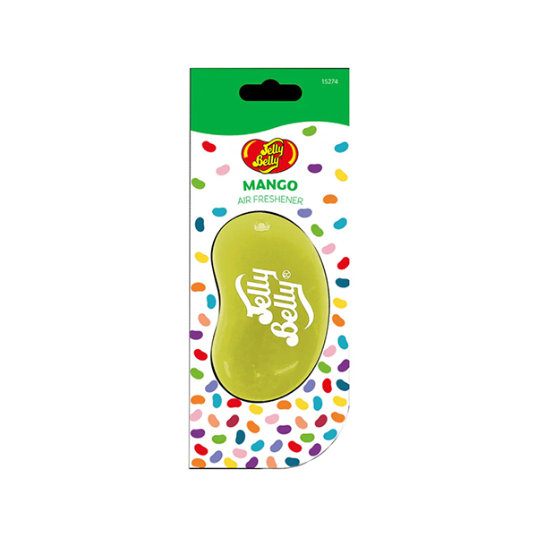Jelly Belly Mango air freshener packaging on a white background