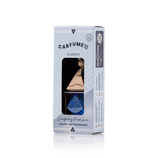 Carfume Fresh Linen Hanging Car Diffuser – Crisp, Clean & Long-Lasting Fragrance