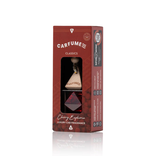 Carfume Cherry Euphoria Hanging Car Diffuser – Long-Lasting Sweet Cherry Fragrance
