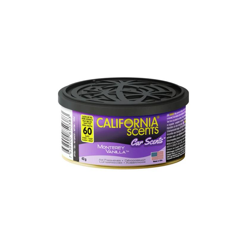 California Scents Monterey Vanilla – Tin Can Car Air Freshener