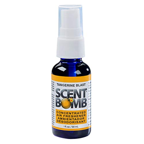 Scent Bomb Tangerine Blast Car Air Freshener - 100% Pure Oil Spray - Long Lasting Citrus Orange Scent