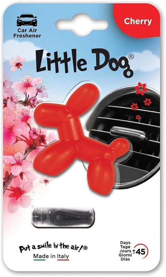 Little Joe Little Dog Gel Air Freshener Cherry Scent for Car Air Vent. Long-lasting, up to 45 days