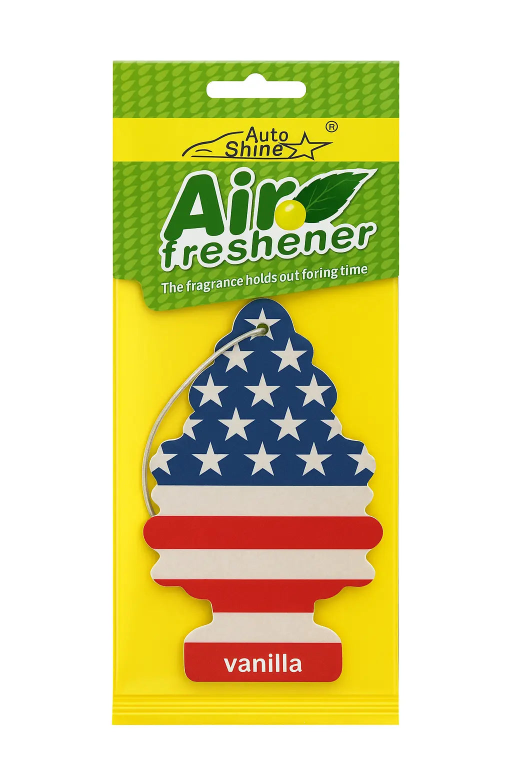 american style car hanging card front side