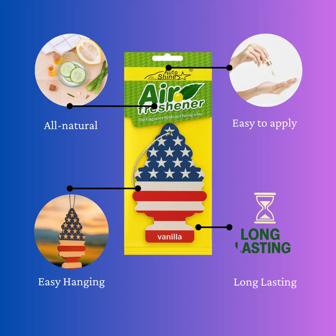 american style car hanging card features