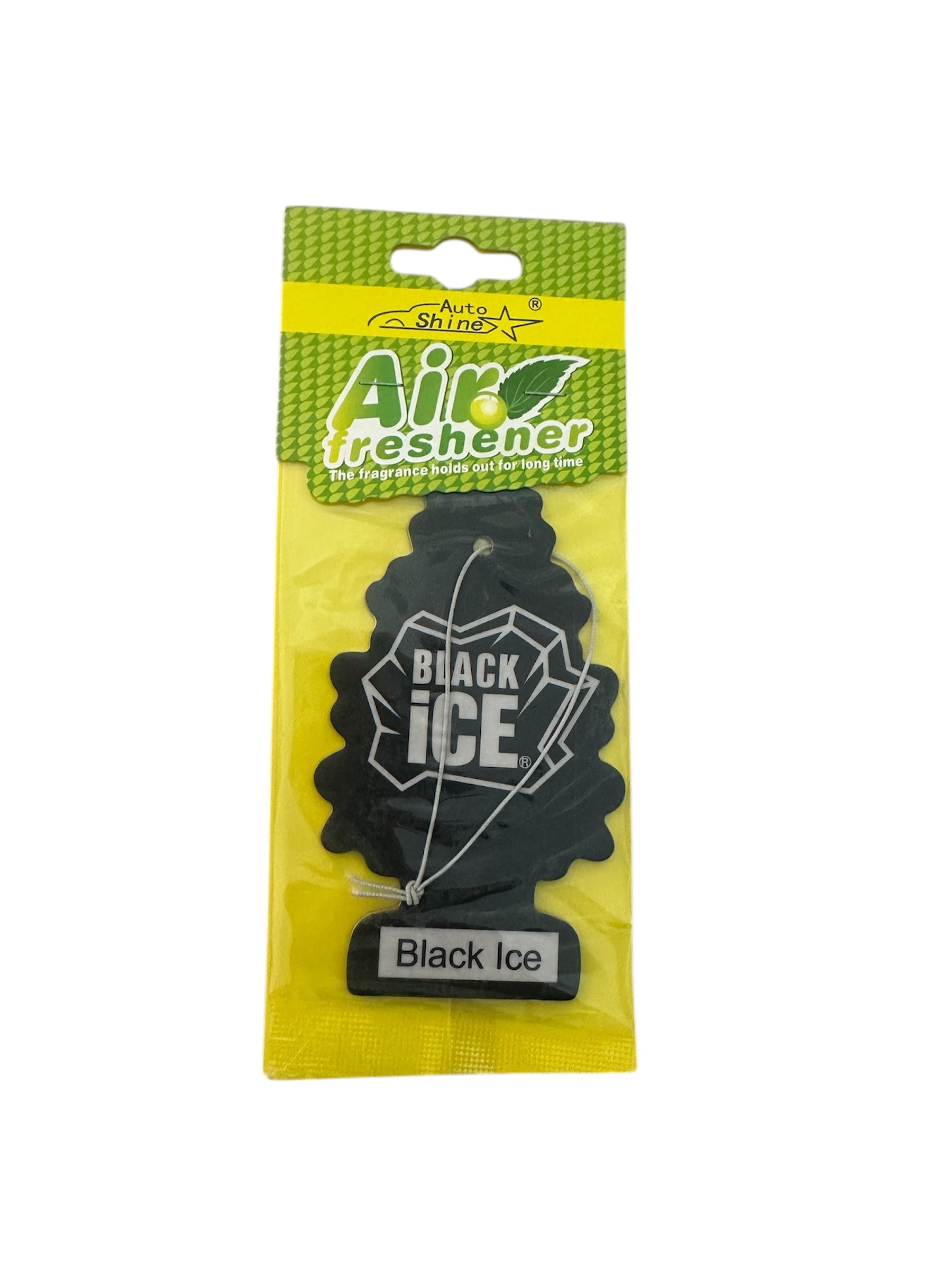 Black Ice - Pine Tree Car Hanging Air Freshener Card MotorMist