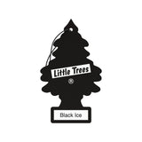 Black Ice - Little Trees Pine Tree Car Air Freshener Card