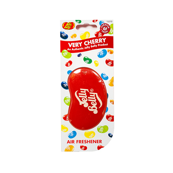 Lilly Belly Very Cherry air freshener packaging on a white background
