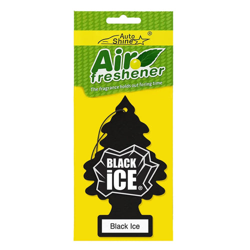 Black Ice - Pine Tree Car Air Freshener Card