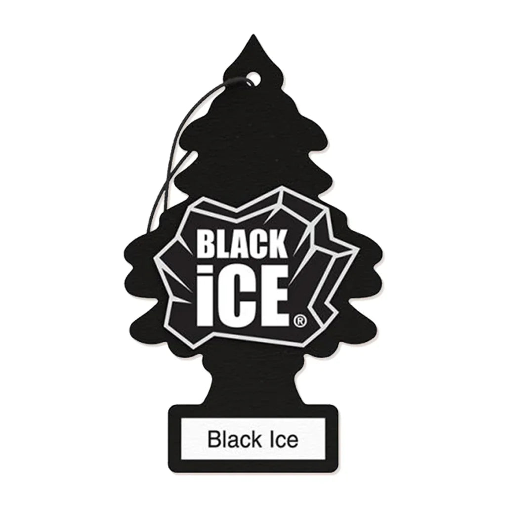 Black Ice - Pine Tree Car Air Freshener Card