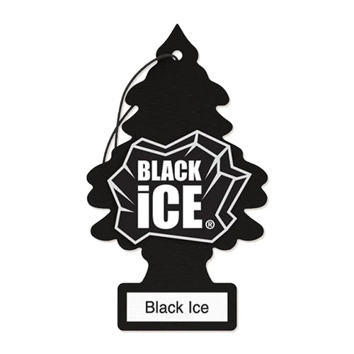 Black Ice - Pine Tree Car Air Freshener Card