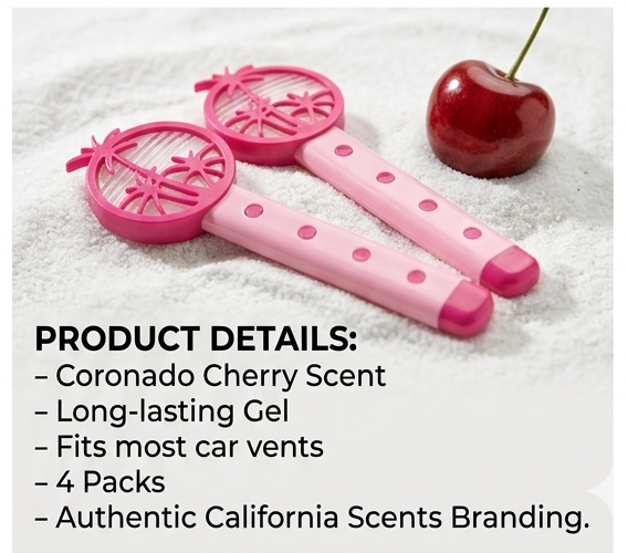 California Scents Vent Stick 4-Pack – Coronado Cherry