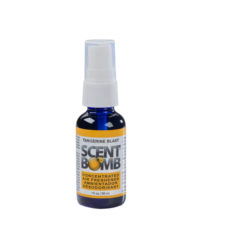 Scent Bomb Tangerine Blast Car Air Freshener - 100% Pure Oil Spray - Long Lasting Citrus Orange Scent