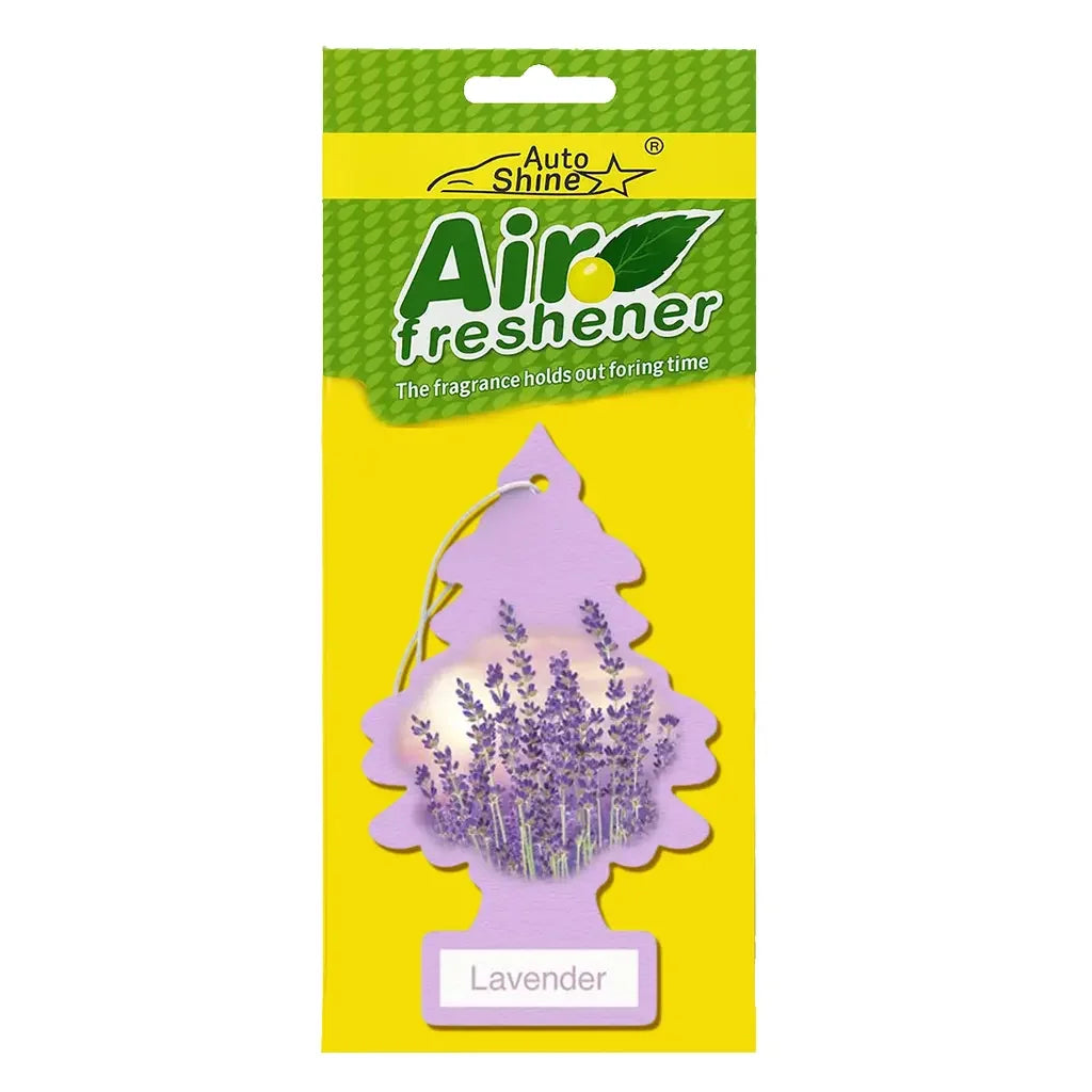 Lavender - Pine Tree Car Air Freshener Card