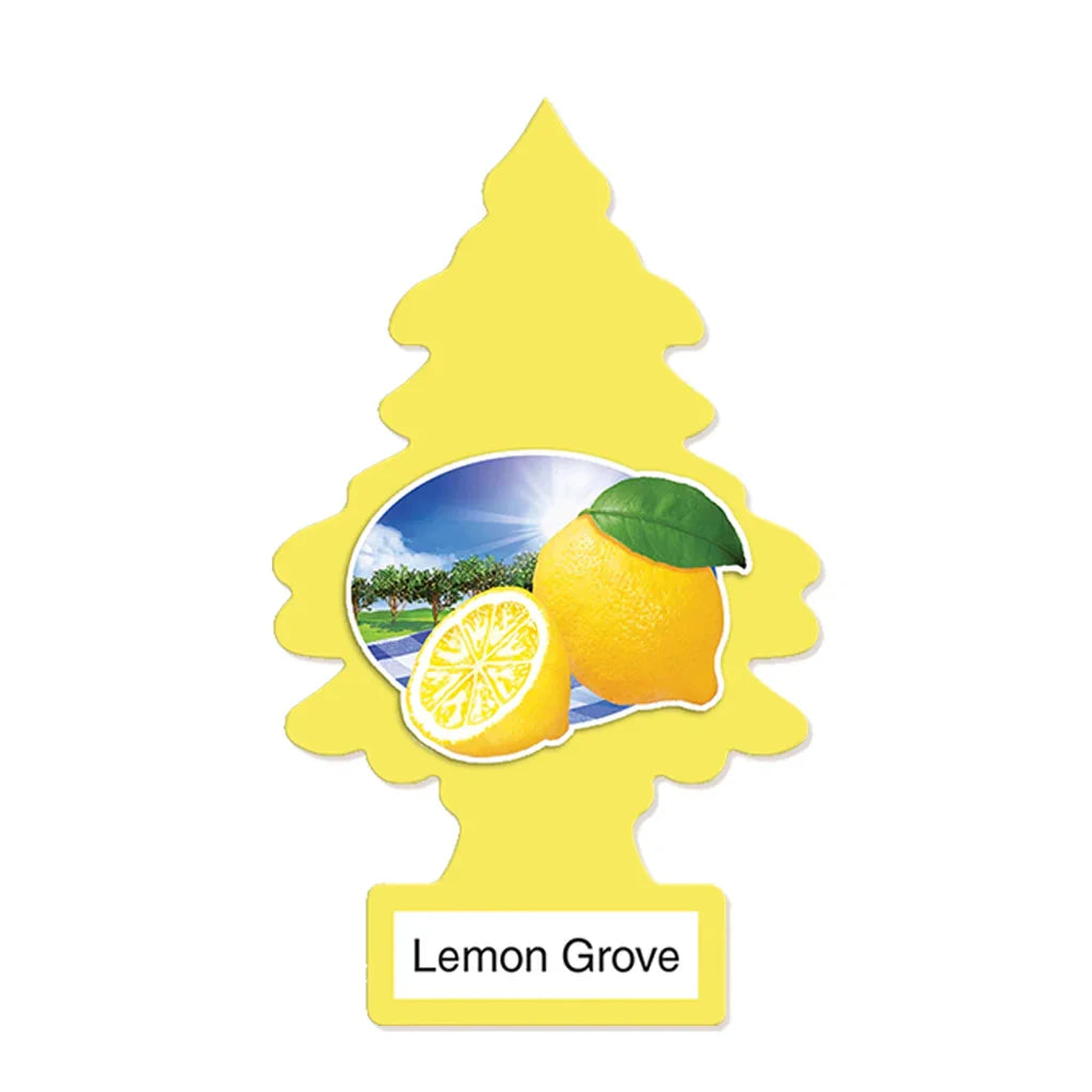 Lemon Scent - Pine Tree Car Air Freshener Card