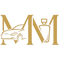Gold logo with car and perfume bottle shapes on a white background
