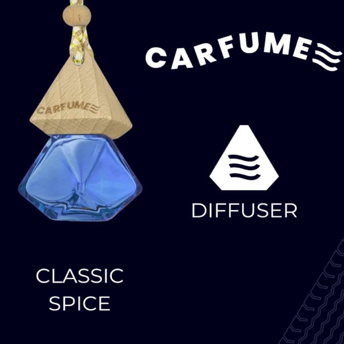 Carfume Classic Spice Luxury Car Air Freshener - Premium Fragrance - Long Lasting