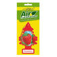 Air freshener packaging with strawberry design on a yellow background