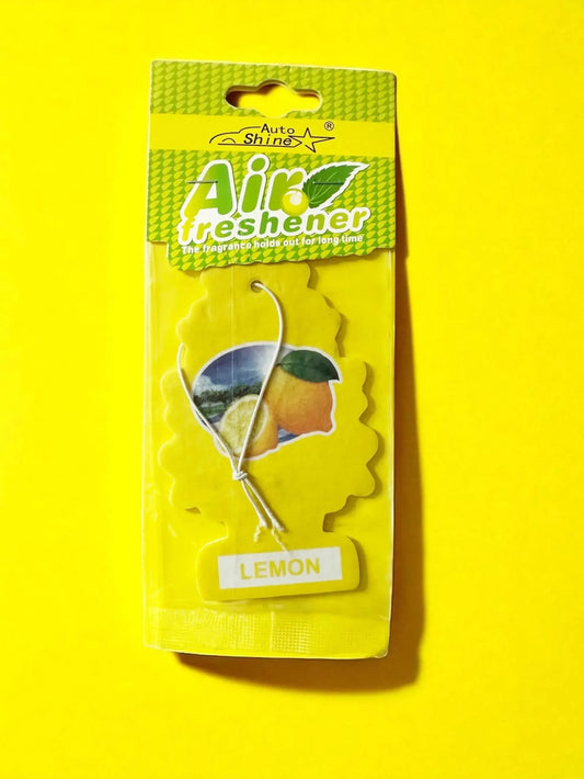 Lemon Scent - Pine Tree Car Hanging Air Freshener Card MotorMist - Ride With Beauty